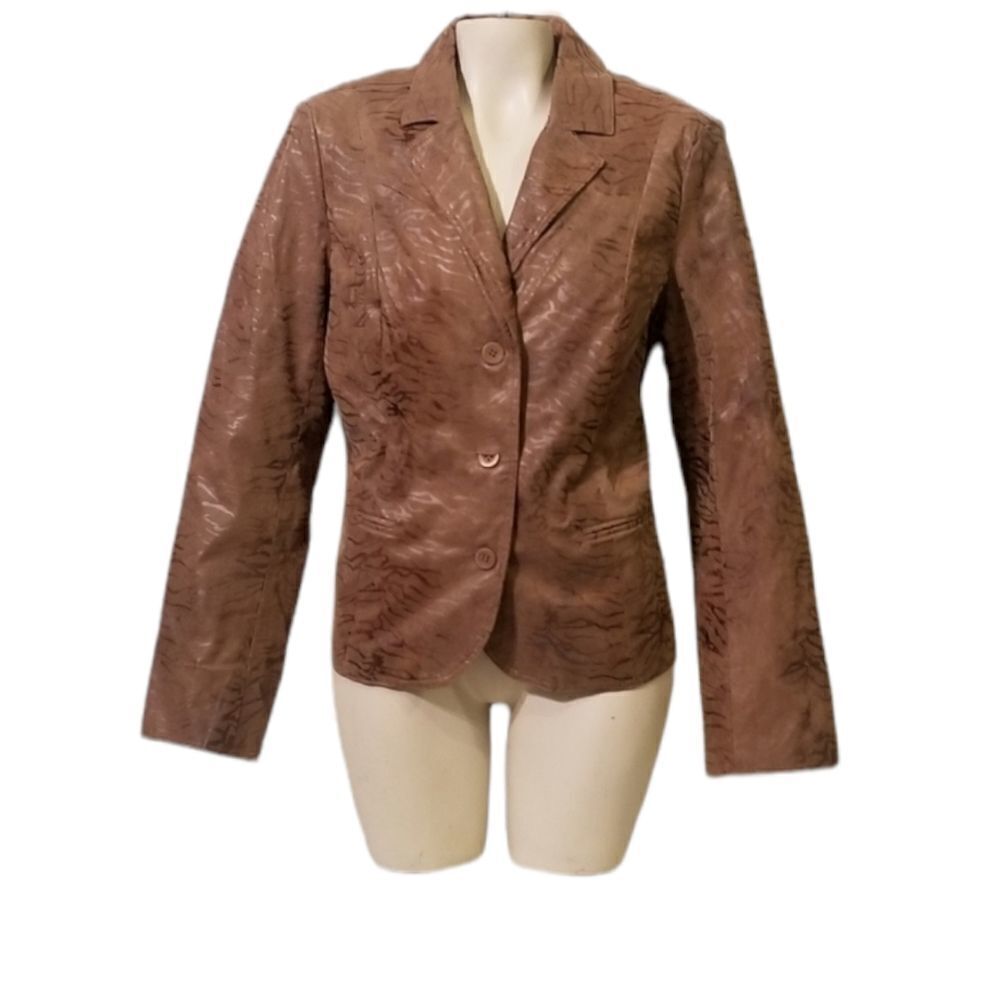 Erin London Animal Print Blazer Size L